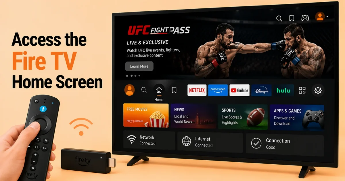 Open the Fire TV Home Screen