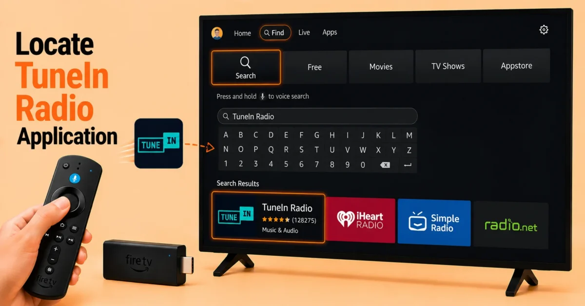 Search for TuneIn Radio