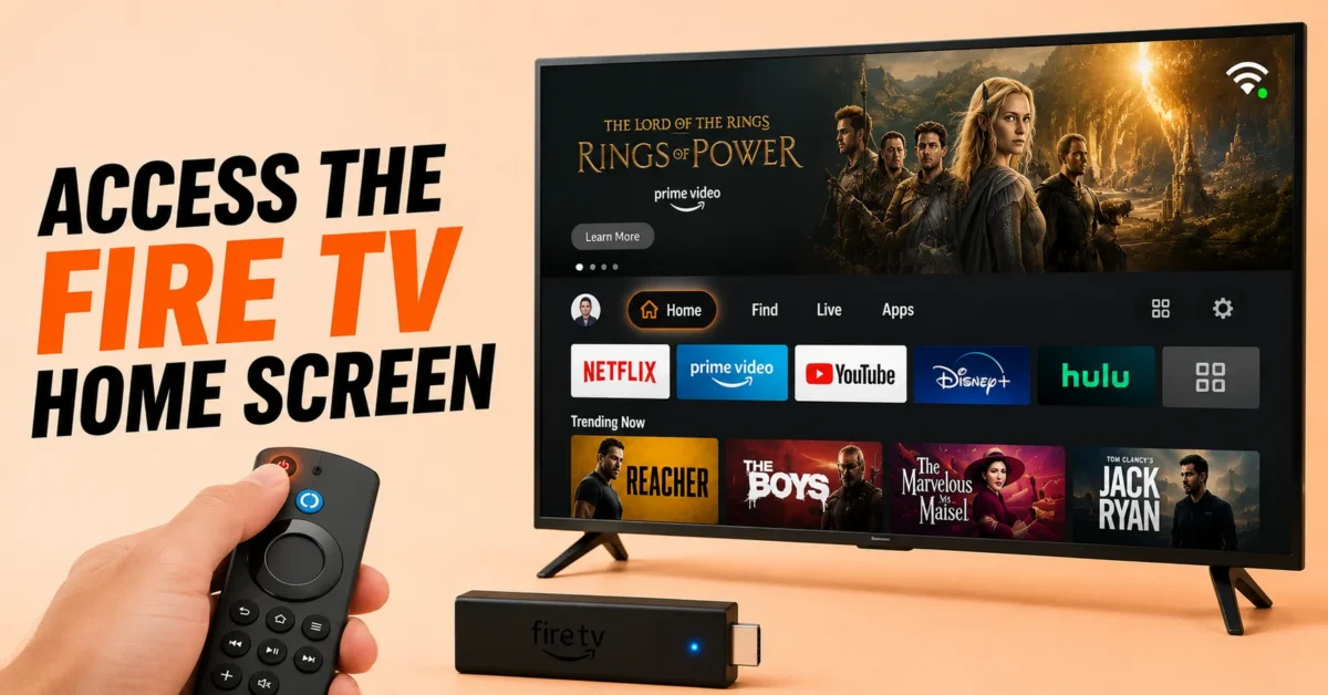 Open the Fire TV Home Screen