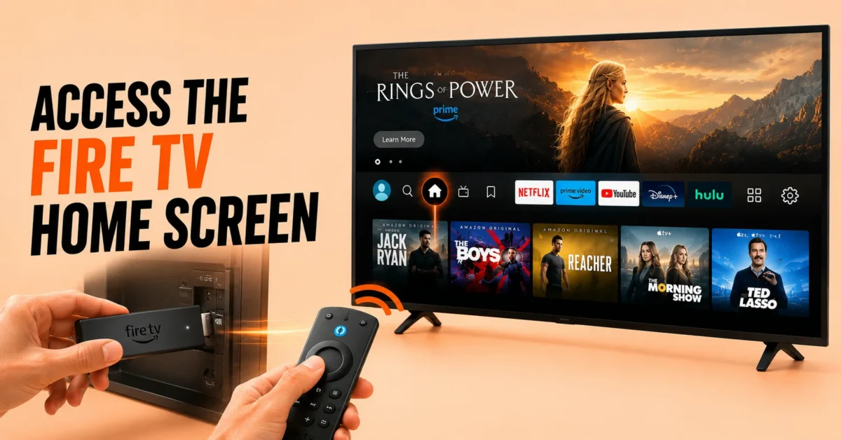 Open the Fire TV Home Screen