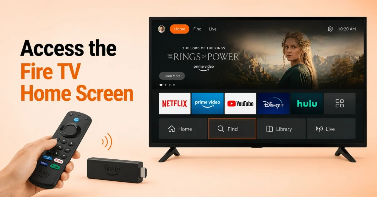 Open the Fire TV Home Screen