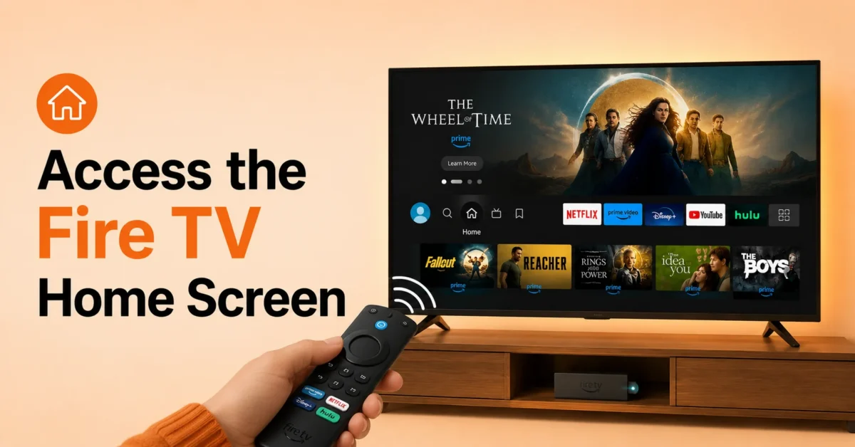 Open the Fire TV Home Screen