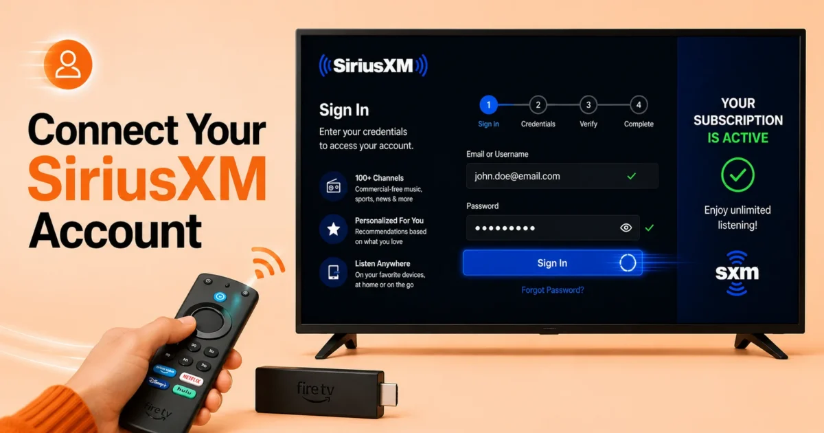 Sign In to Your SiriusXM Account