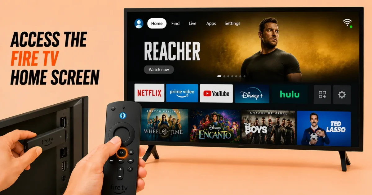 Open the Fire TV Home Screen