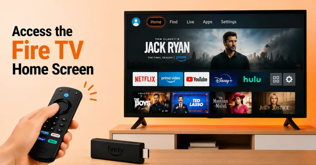 Open the Fire TV Home Screen