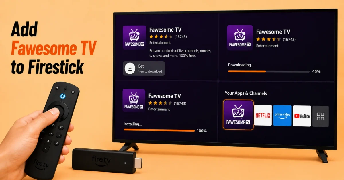 Install the Fawesome TV App