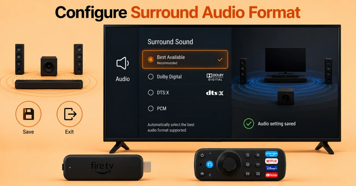 Select Surround Sound Format