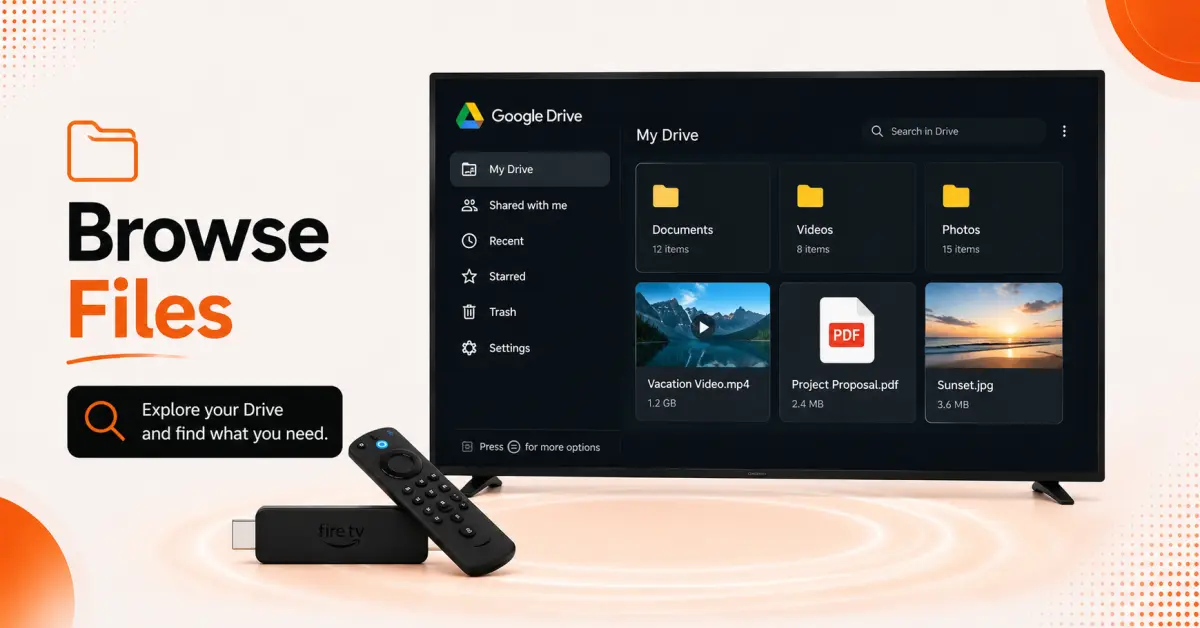 Browse Google Drive Files