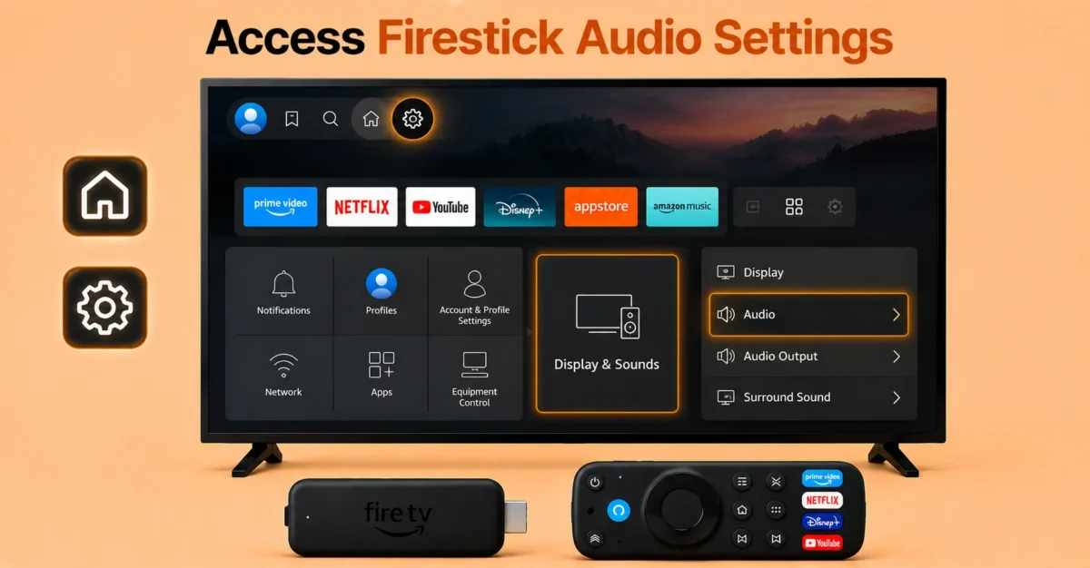 Open Firestick Audio Settings