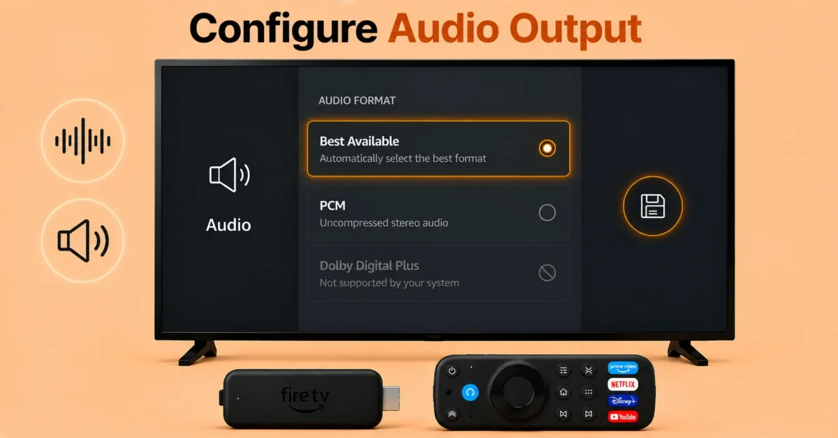 Adjust Audio Output Settings