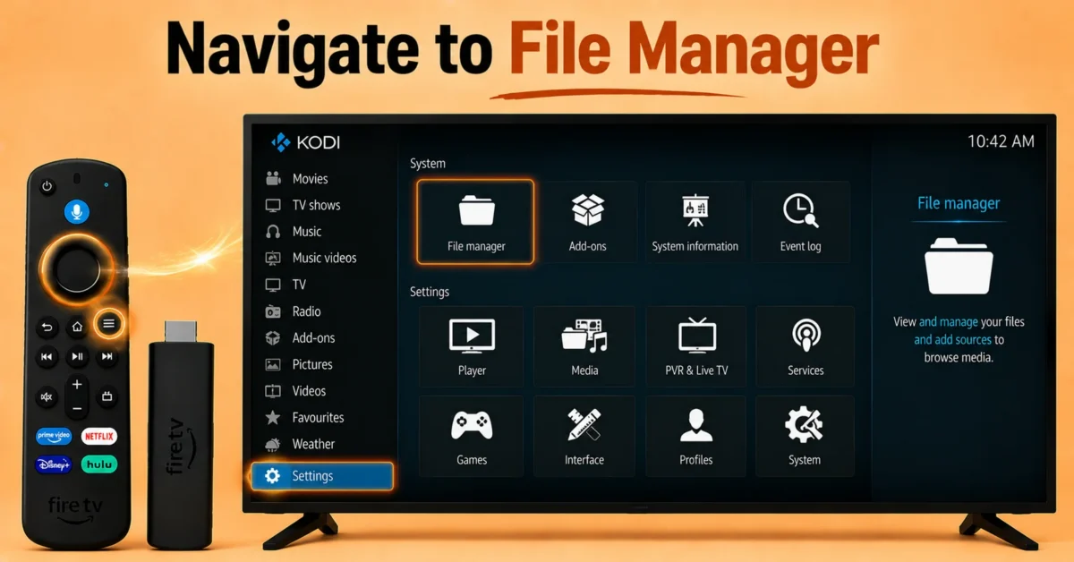 Access File Manager Options