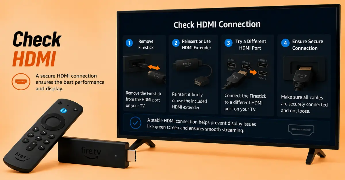 Check the HDMI Connection