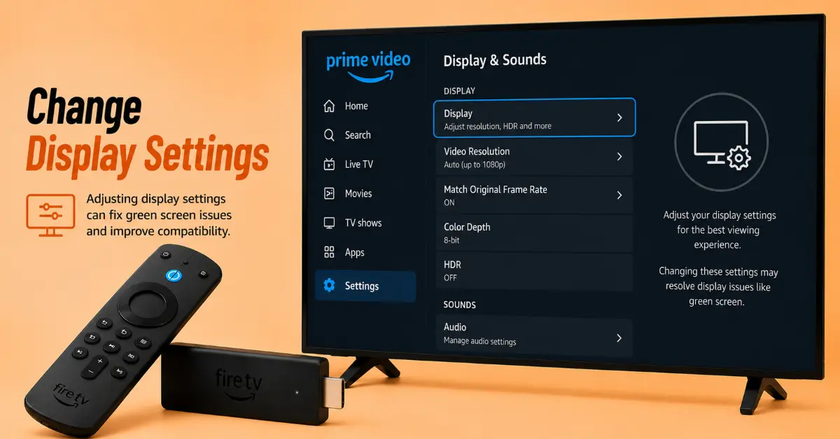 Adjust the Display Settings