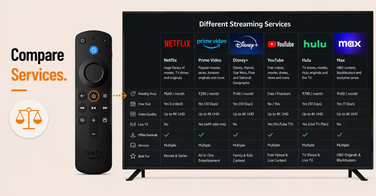 Compare Streaming Services