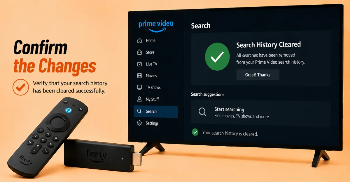 Verify the Search History is Cleared