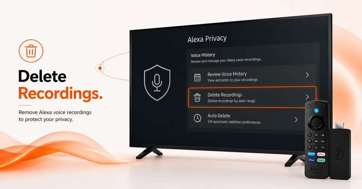 Delete Alexa Voice Recordings