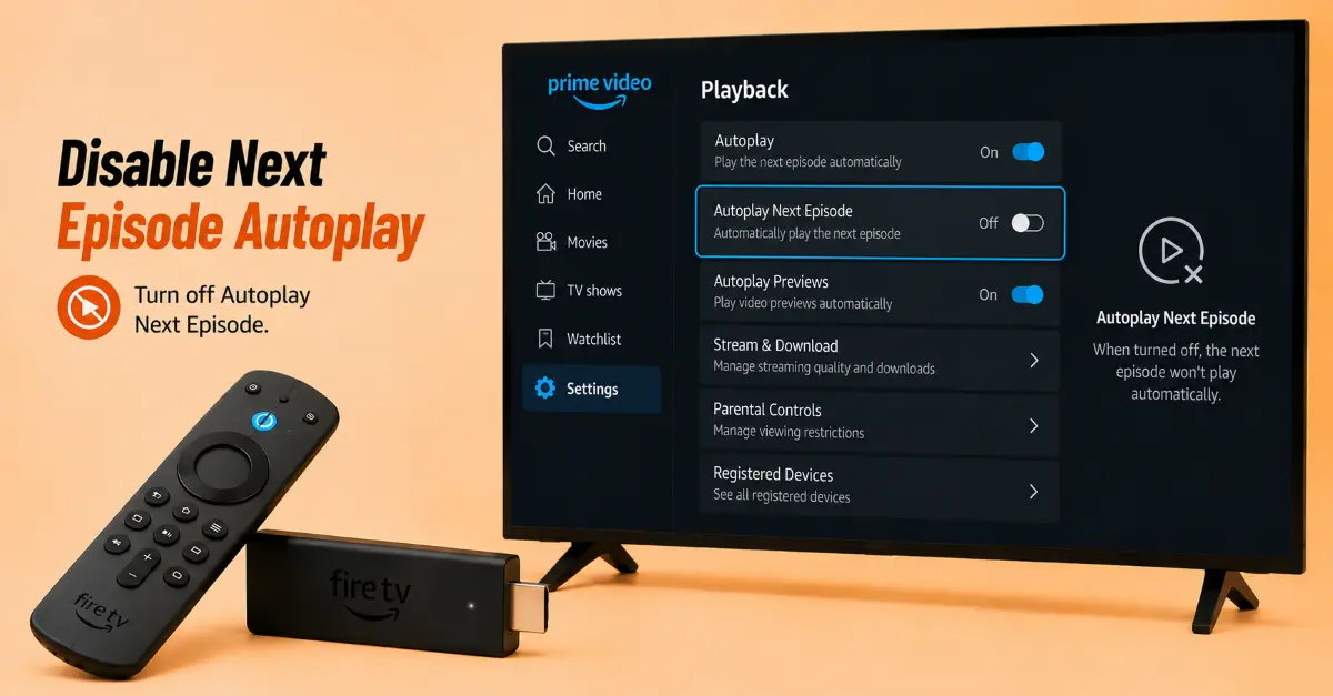 Disable Next Episode Autoplay