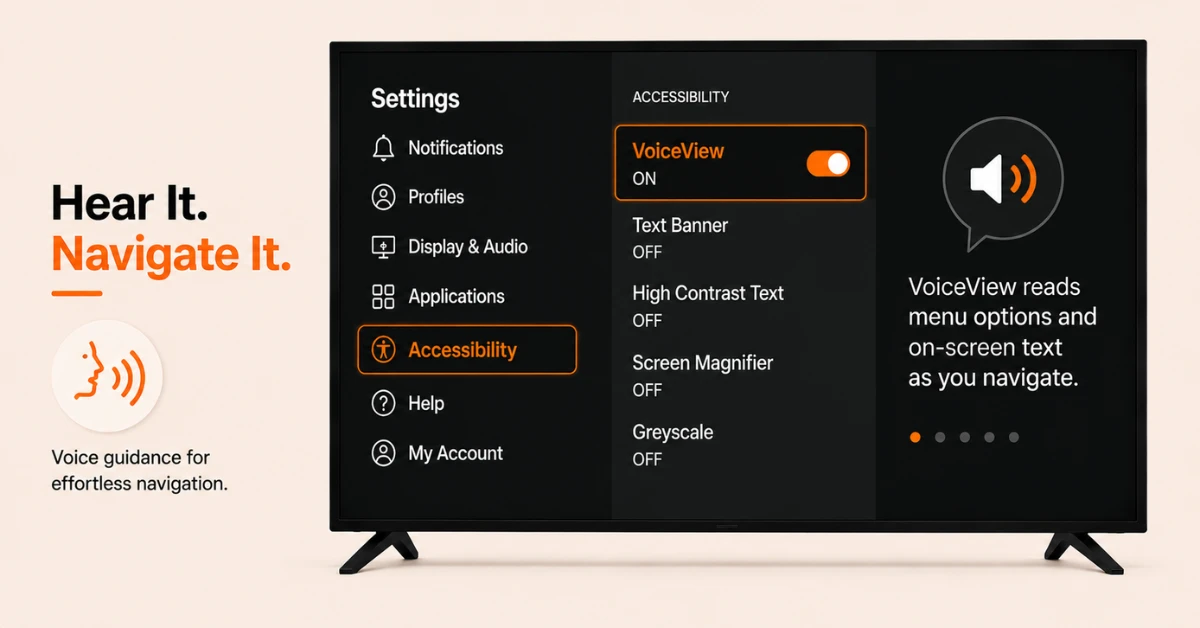 how to make firestick interface larger for accessibility