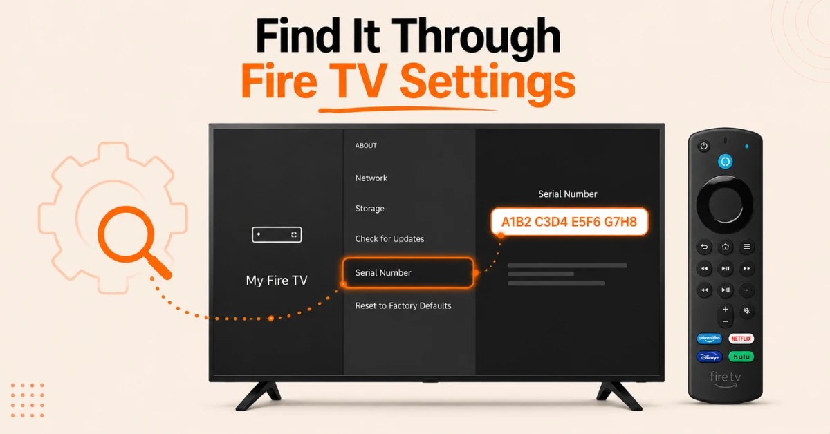 find firestick serial number