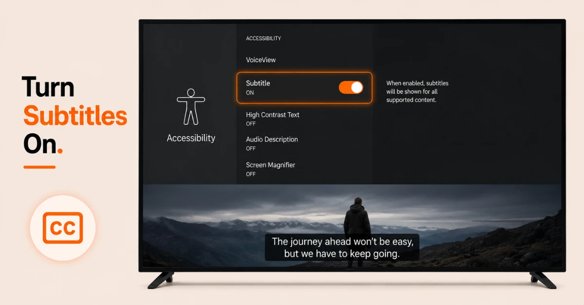 how to enable subtitles on firestick