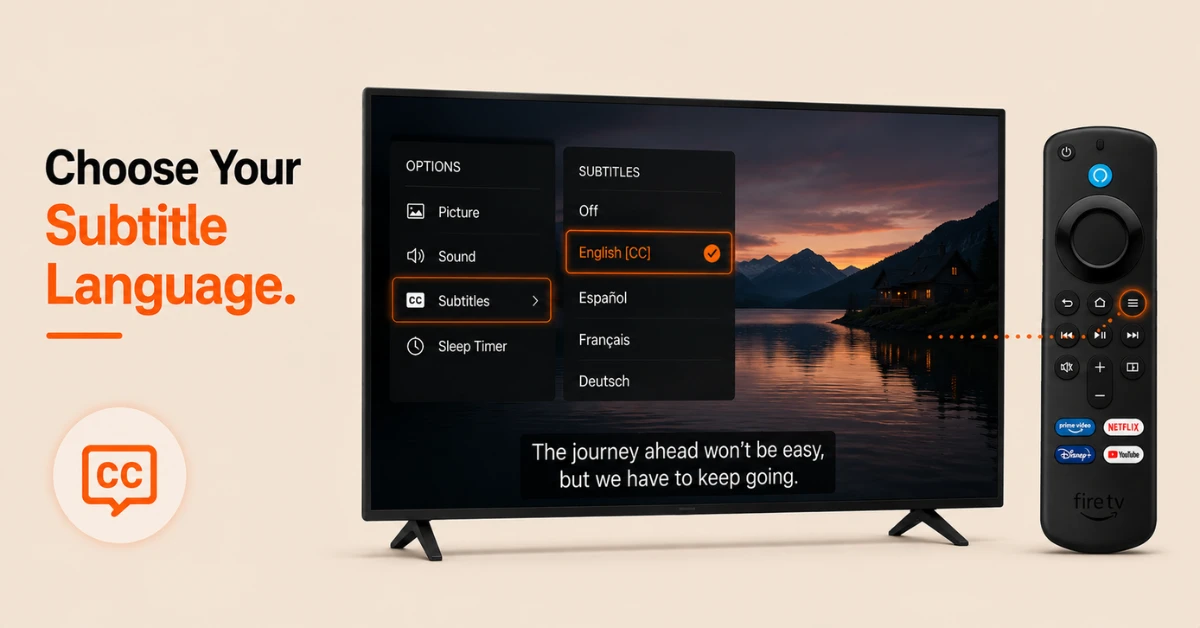 how to enable subtitles on firestick