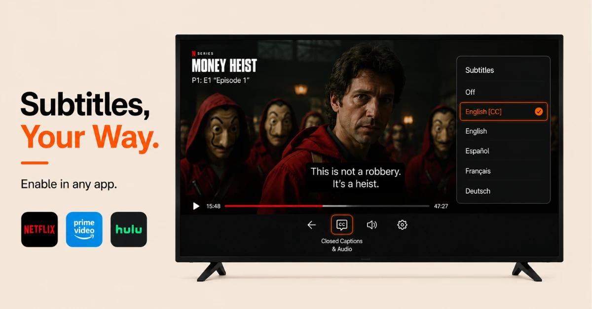 how to enable subtitles on firestick