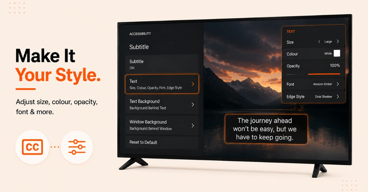how to enable subtitles on firestick