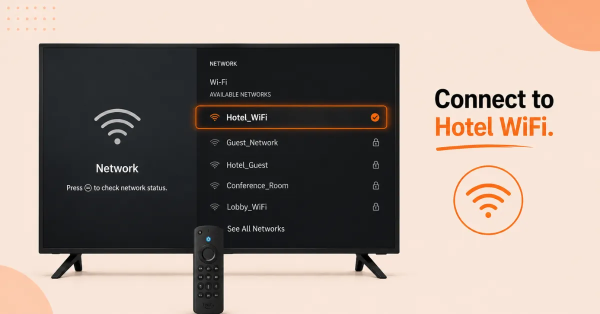 how to set up firestick on a hotel wifi
