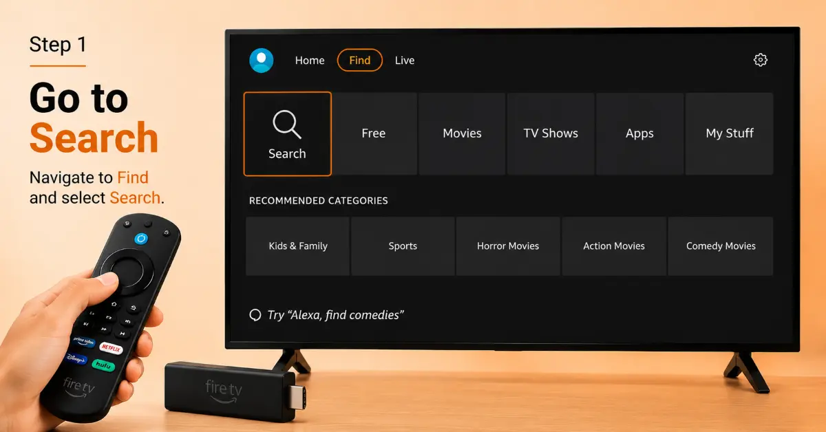 Open the Search Menu