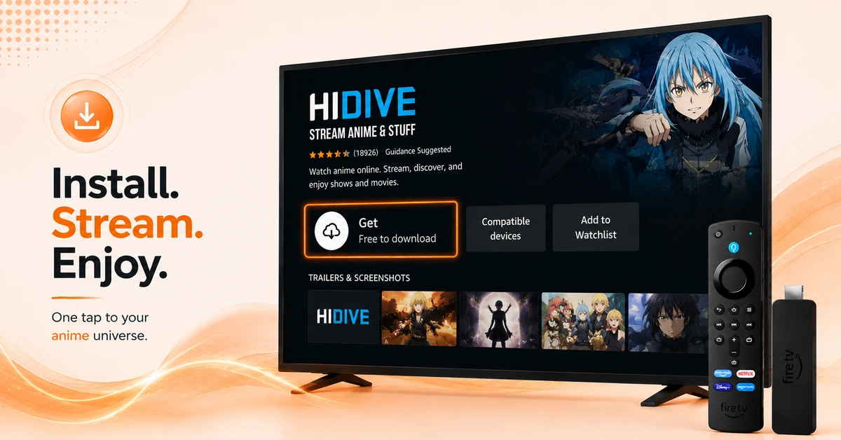 How to Install HIDIVE on Firestick (Step-by-Step)
