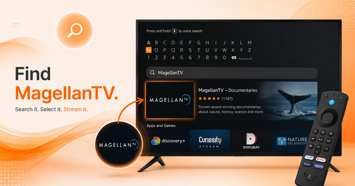 Select official MagellanTV app on Firestick