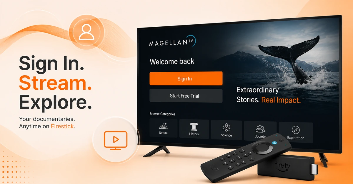 Sign in to MagellanTV on Firestick