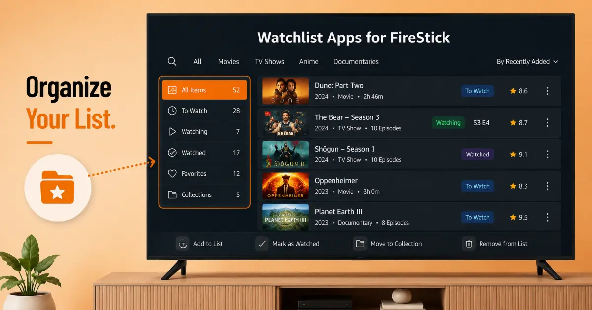 Organize Your Watchlist