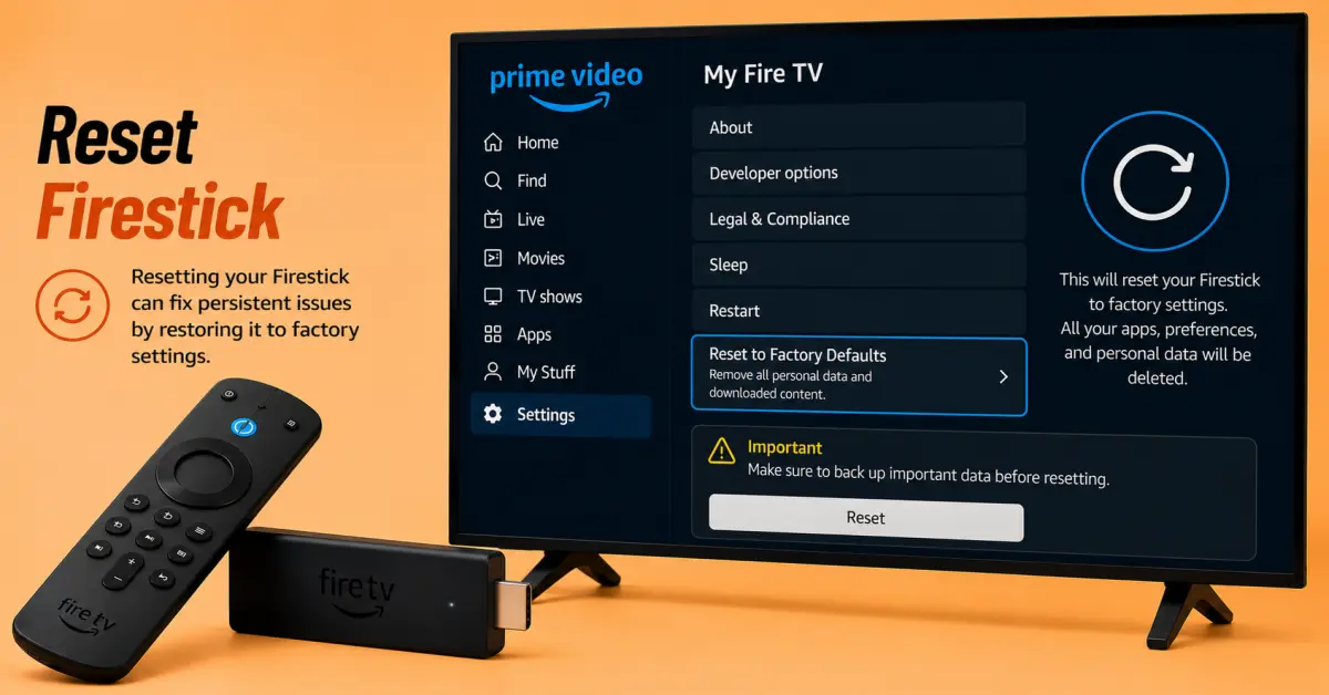 Reset the Firestick