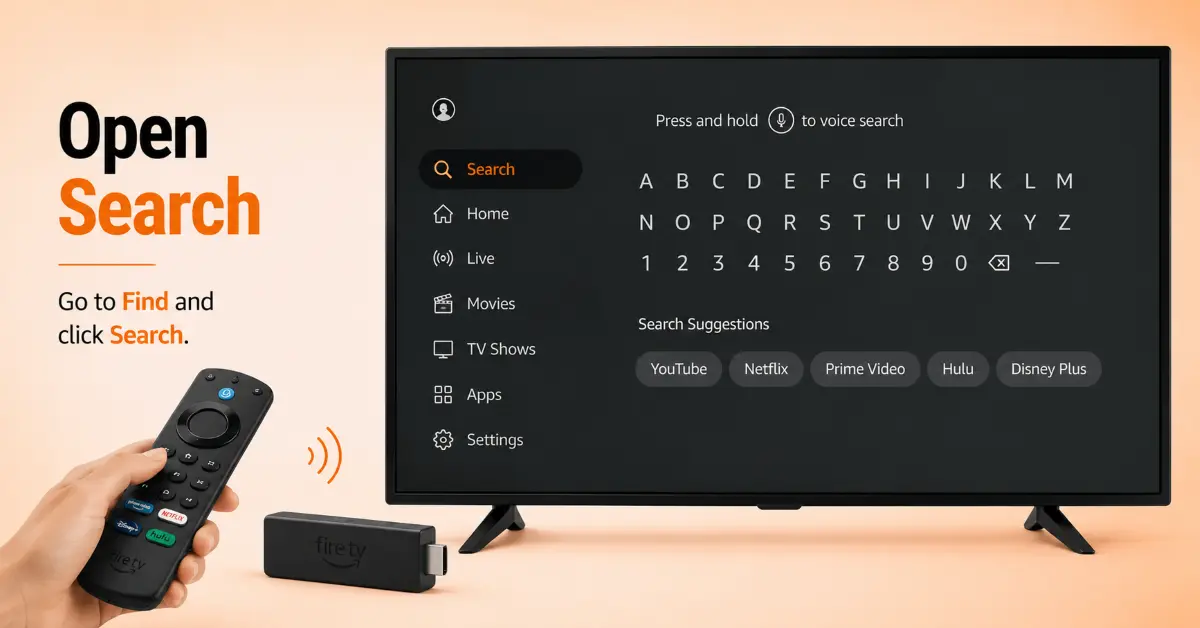 Open the Search Feature