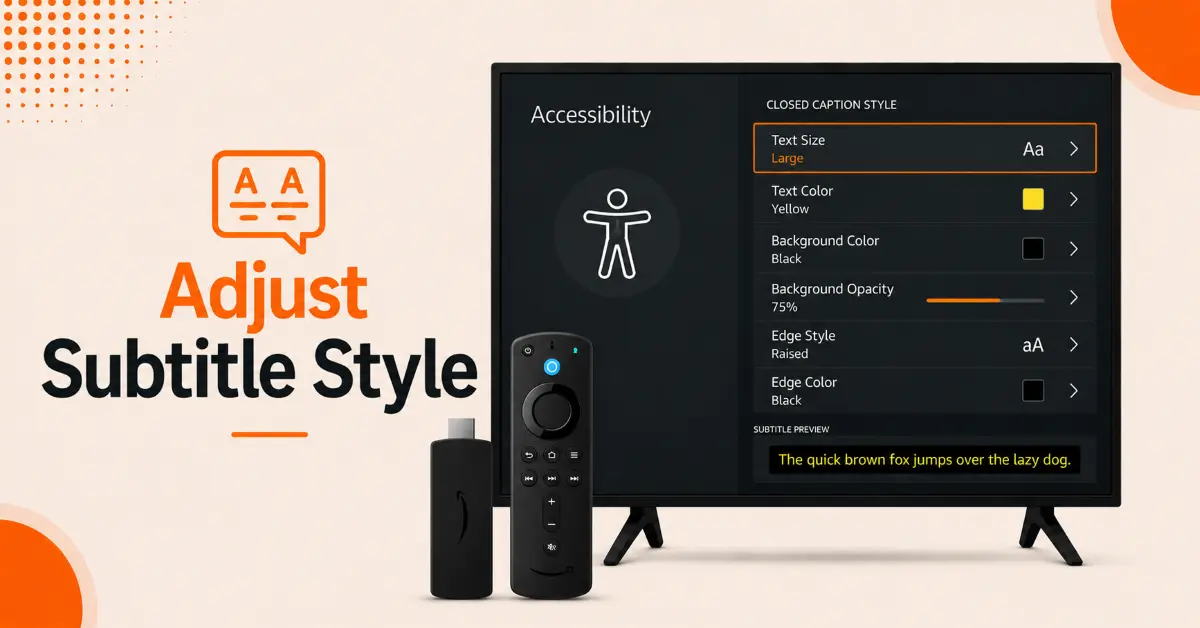 Customize Subtitle Appearance