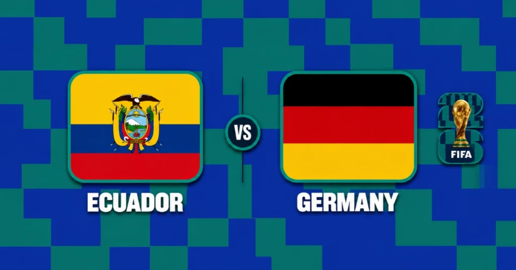 Watch Ecuador vs Germany Live, FIFA World Cup