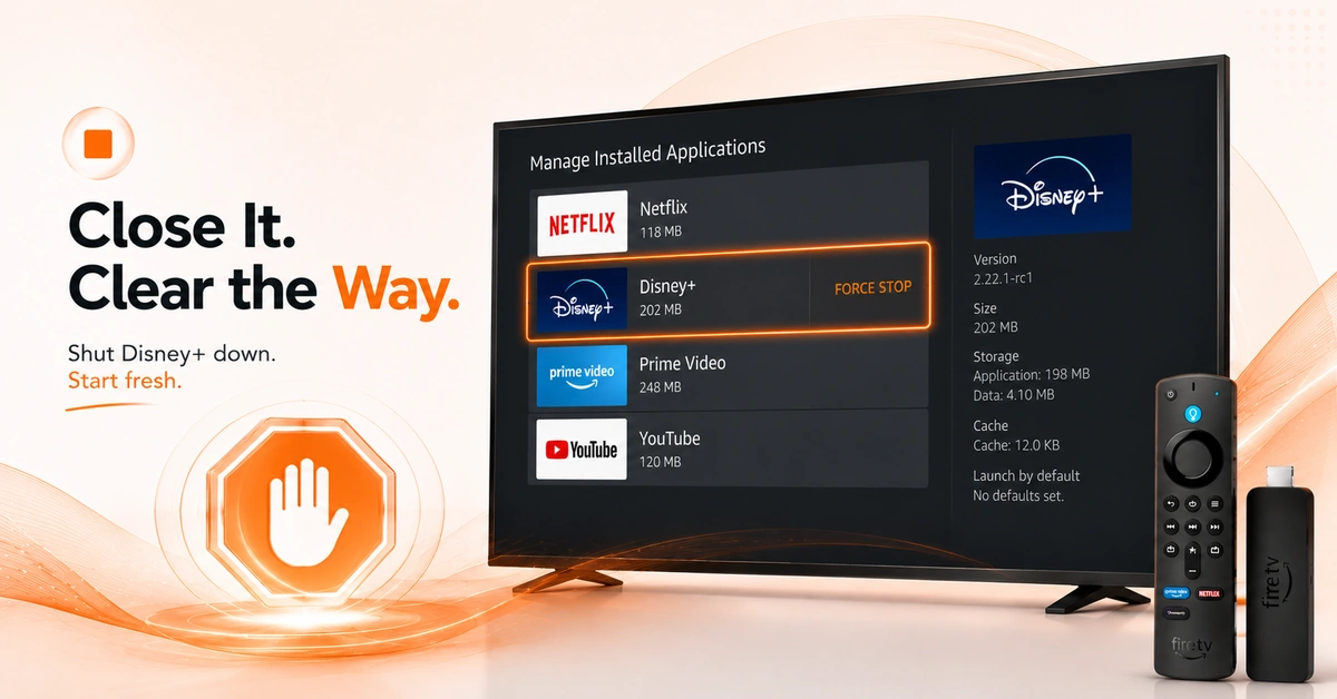 How to Fix Disney Plus Not Working on Firestick (Step 1)