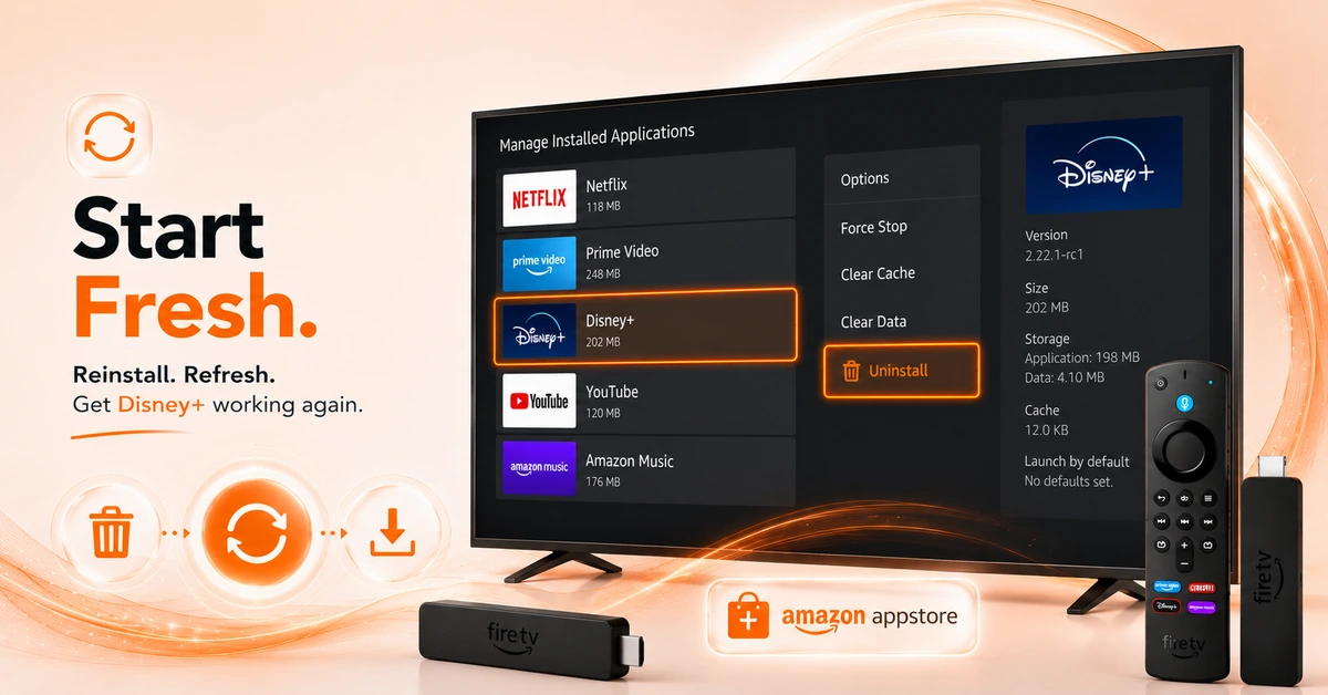 How to Fix Disney Plus Not Working on Firestick (Step 4)