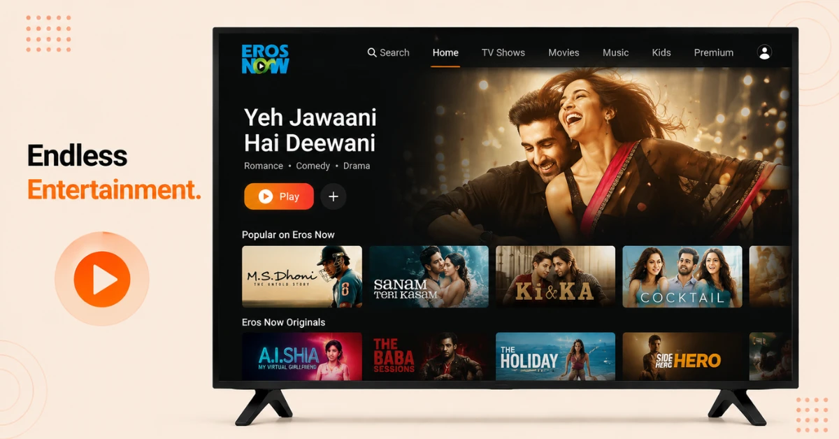 eros now on firestick