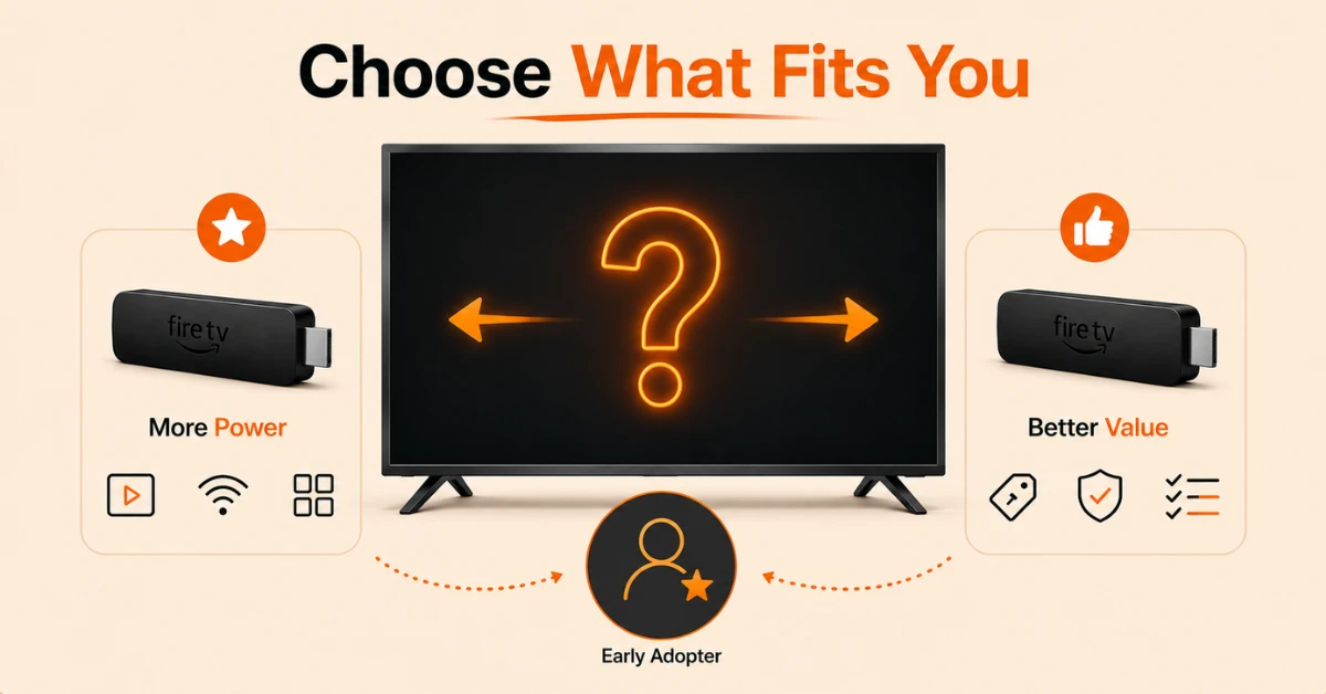 Choose fire tv stick 4k select if it suits you
