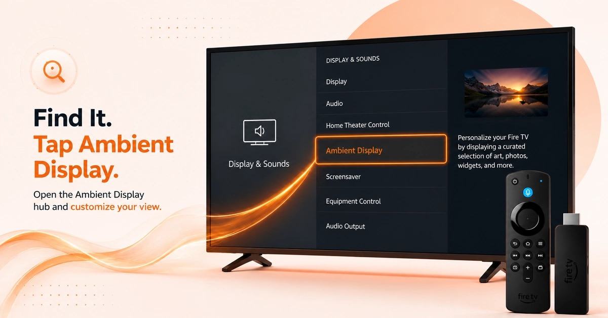 How to Enable Ambient Display on Firestick (Step 3)