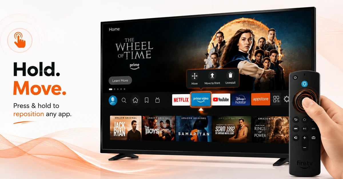 How to Rearrange Apps on Firestick Home Screen (Step 2)