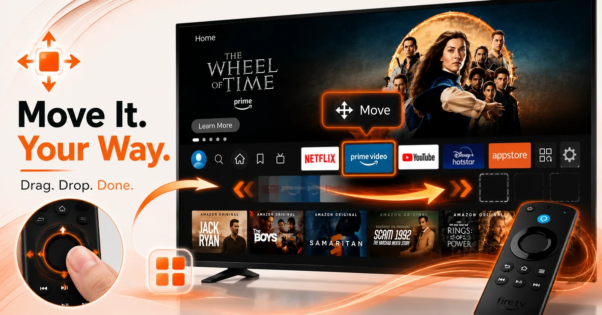 How to Rearrange Apps on Firestick Home Screen (Step 3)
