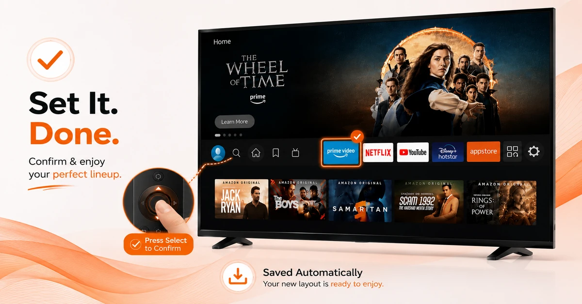 How to Rearrange Apps on Firestick Home Screen (Step 4)
