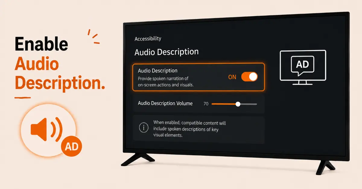 Turn On Audio Description