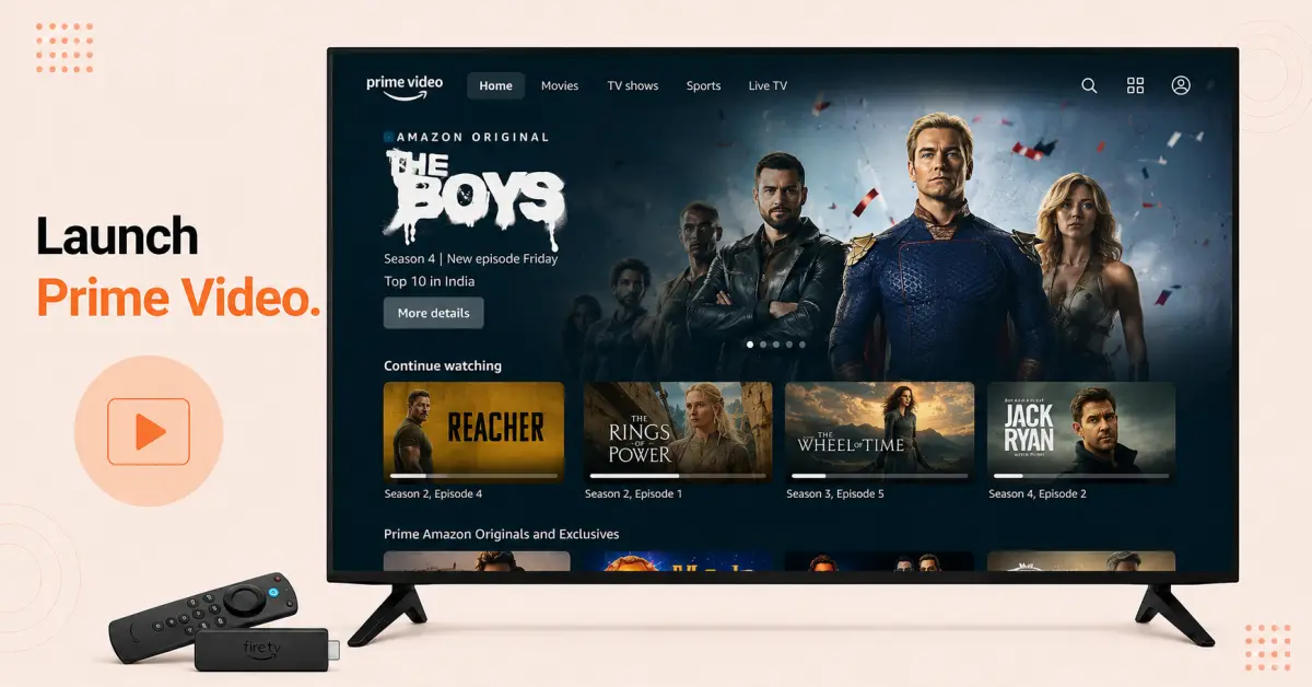 Open the Prime Video App